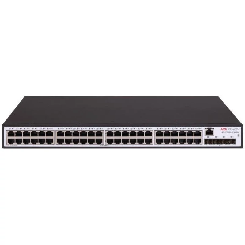 HIKVISION DS-3E2552-HI-48T4F 52 portos switch; L2; 48 1000M RJ45 + 4 1000M SFP; menedzselhető