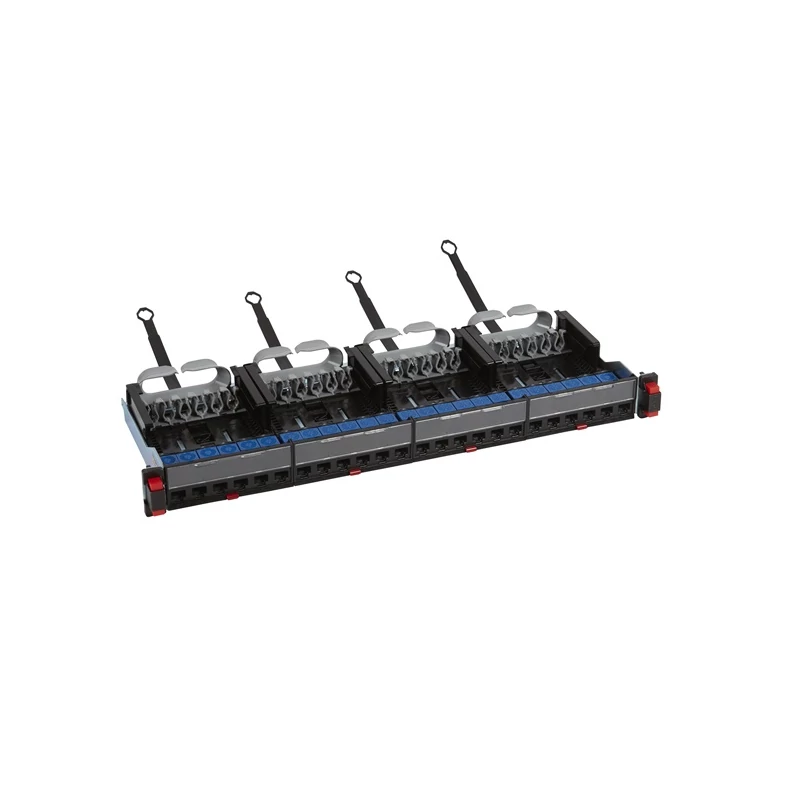 LEGRAND 033760A Patch panel - Cat6, UTP, 24 portos, 1U, árnyékolatlan gyorscsatlakozók, LCS3