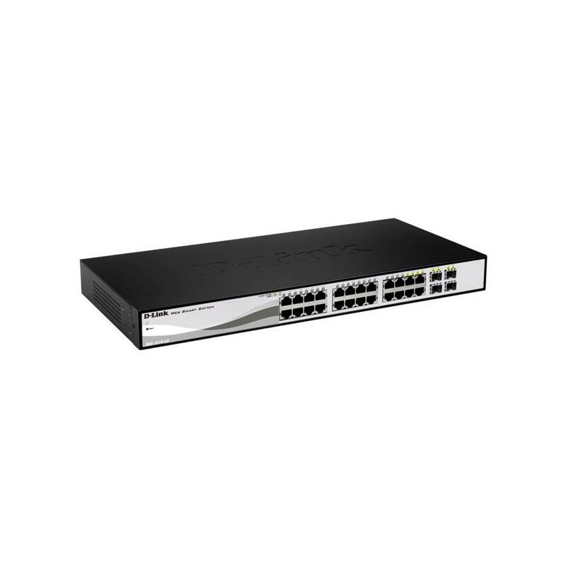 D-LINK DGS-1210-24 24-port 10/100/1000 Gigabit Smart Switch including 4 Combo 1000BaseT/SFP