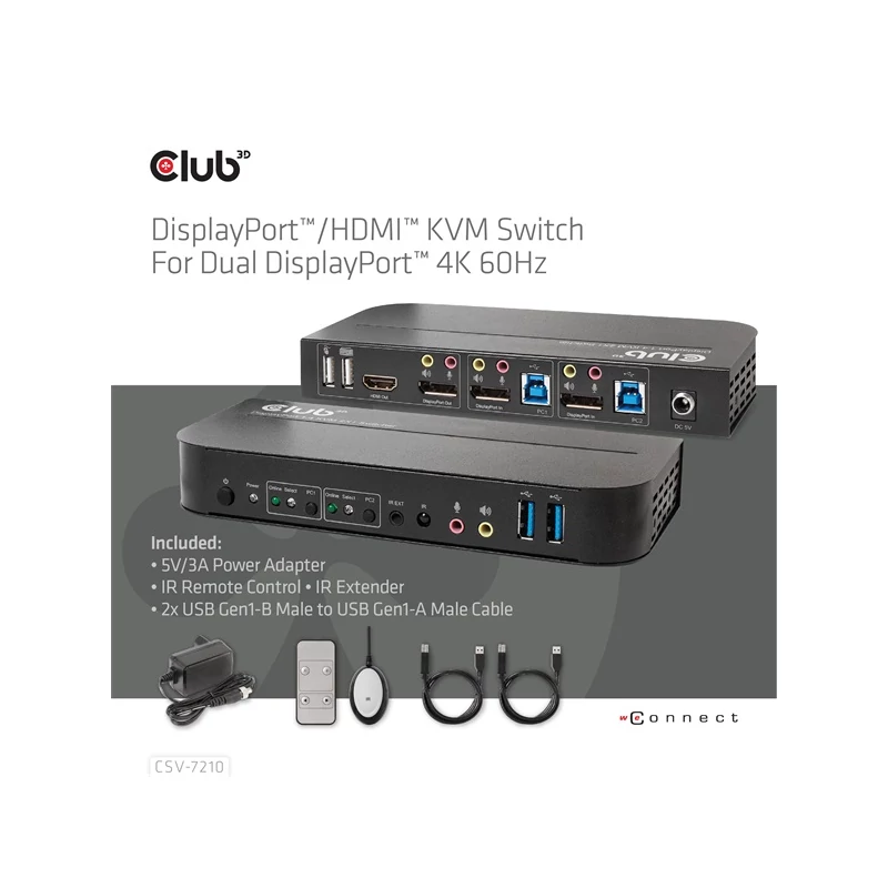 CLUB 3D CSV-7210 KVM Switch