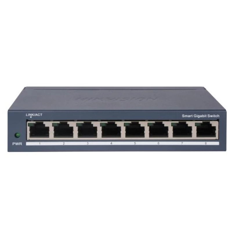 HIKVISION DS-3E1508-EI(V2) 8 portos gigabit switch; smart menedzselhető