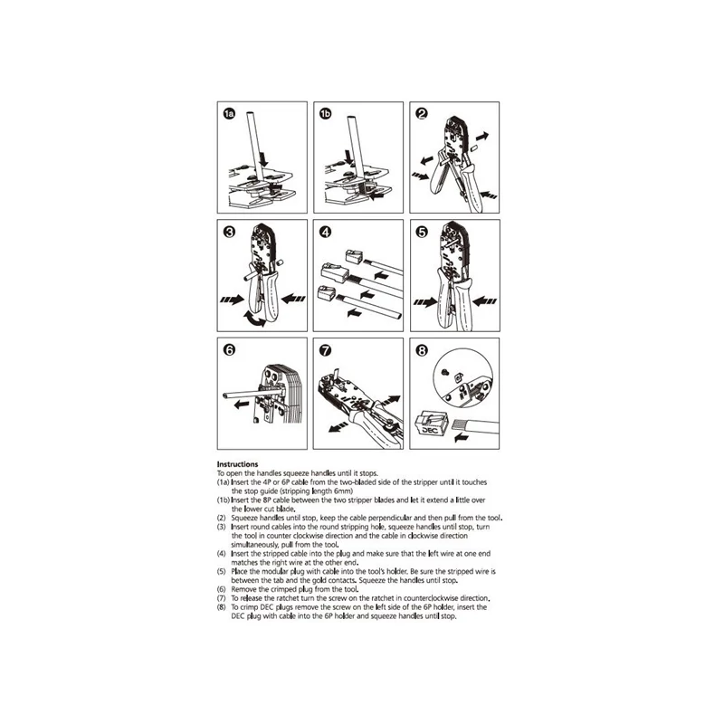 EQUIP 129409 Krimpelő fogó