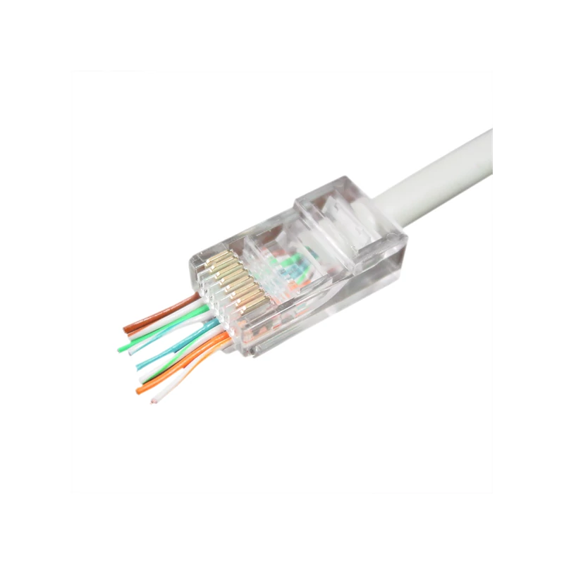 VEZ LC-PTU-01/100 RJ45 Cat5 átfűzhető csatlakozó UTP kábelre, 8P8C - 100db/csomag