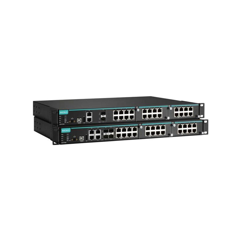 MOXA IKS-6728A-4GTXSFP-24-24-T Modular managed Ethernet switch with 8 10/100BaseT or 100/1000BaseSF