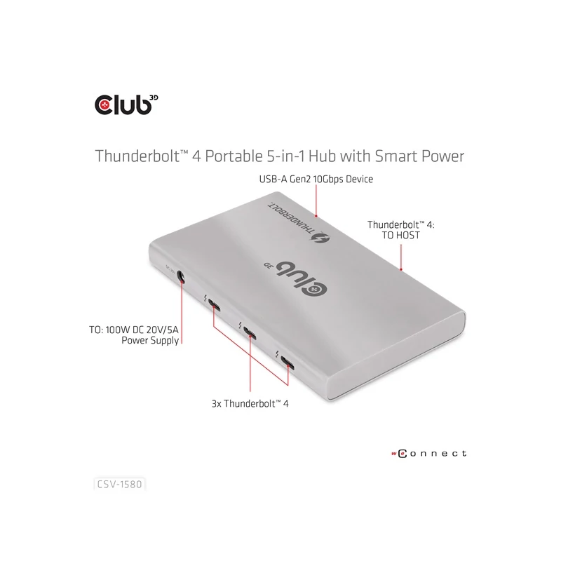 CLUB 3D CSV-1580 USB Hub