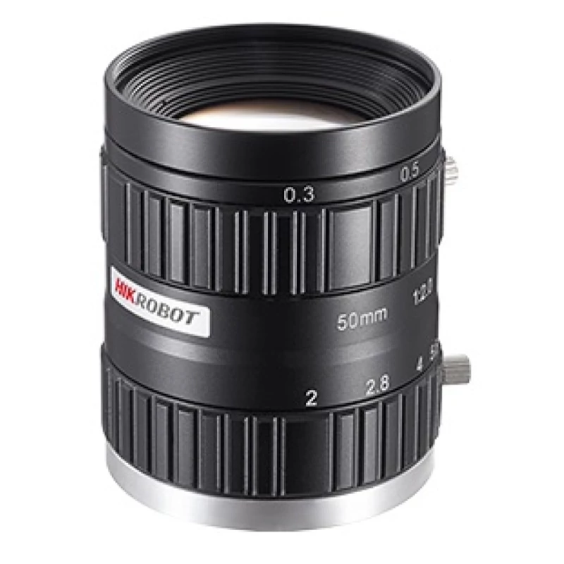 HIKROBOT SA5020M-10MP Objektív; 50 mm fix fókusztávolság; 10 MP; F2.0-F22; 4/3"; C-menet