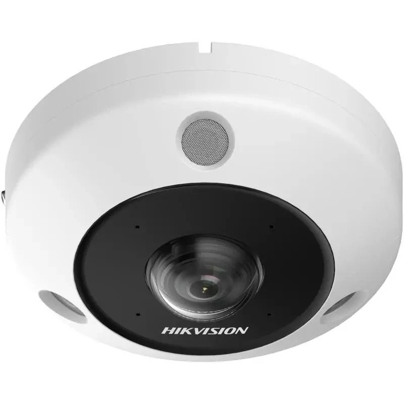 HIKVISION DS-2CD63C5G1-IVS (1.29mm) 12 MP 360° vandálb. IR Smart IP fisheye kamera; hang I/O; riaszá