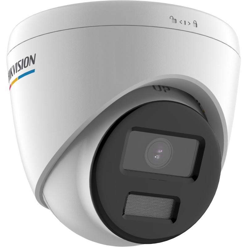 HIKVISION DS-2CD1327G0-LUF 2 MP fix ColorVu IP dómkamera; láthatófény; beépített mikrofon