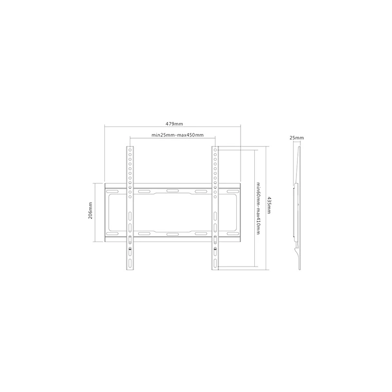 SUNNE 32-55-EF TV fali konzol 32-55", faltáv: