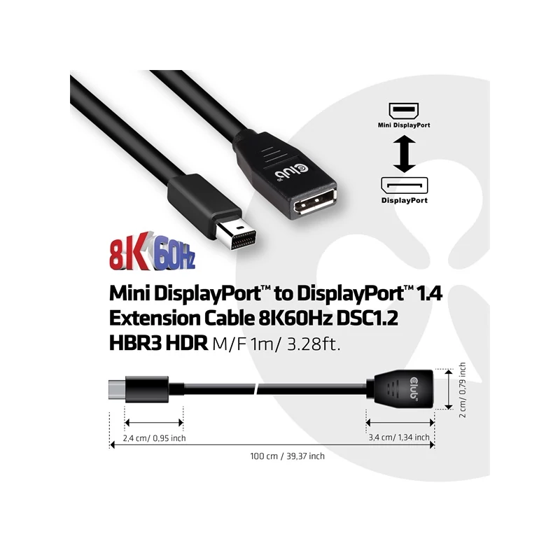 CLUB 3D CAC-1121 Kábel