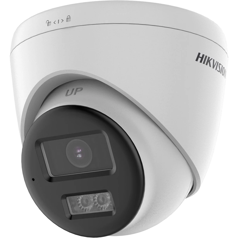HIKVISION DS-2CE78U0T-LXTS (2.8mm) 8 MP fix THD turret kamera; IR/láthatófény; kétirányú audio; fény