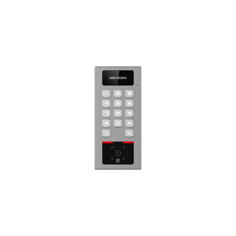 HIKVISION DS-K1T502DBWX-QRE1 Beléptető vezérlő terminál; Mifare; DESfire hitelesítés; QR kód olvasó;