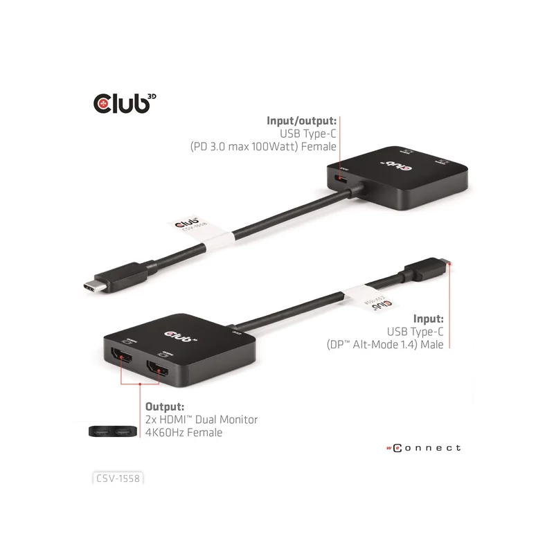 CLUB 3D CSV-1558 MST Hub