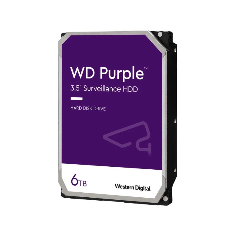 WESTERN DIGITAL WD64PURZ WD Purple; 6 TB biztonságtechnikai merevlemez; 256 MB cache; 24/7 alkalmazásra;nem RAID kompatibilis