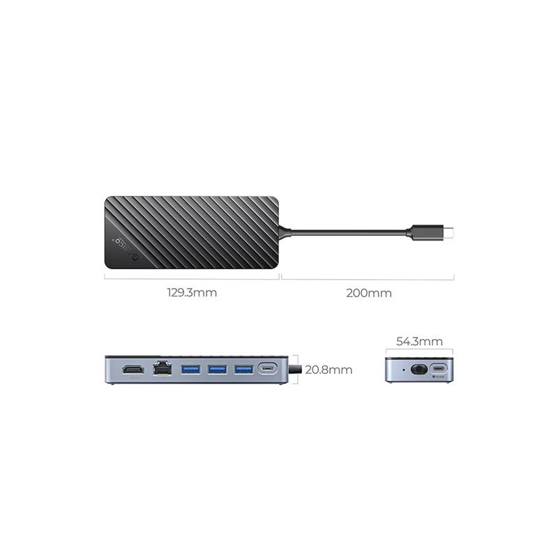 ORICO ORICO-YSA6-U3-GY-BP USB Hub - YSA6-U3-GY