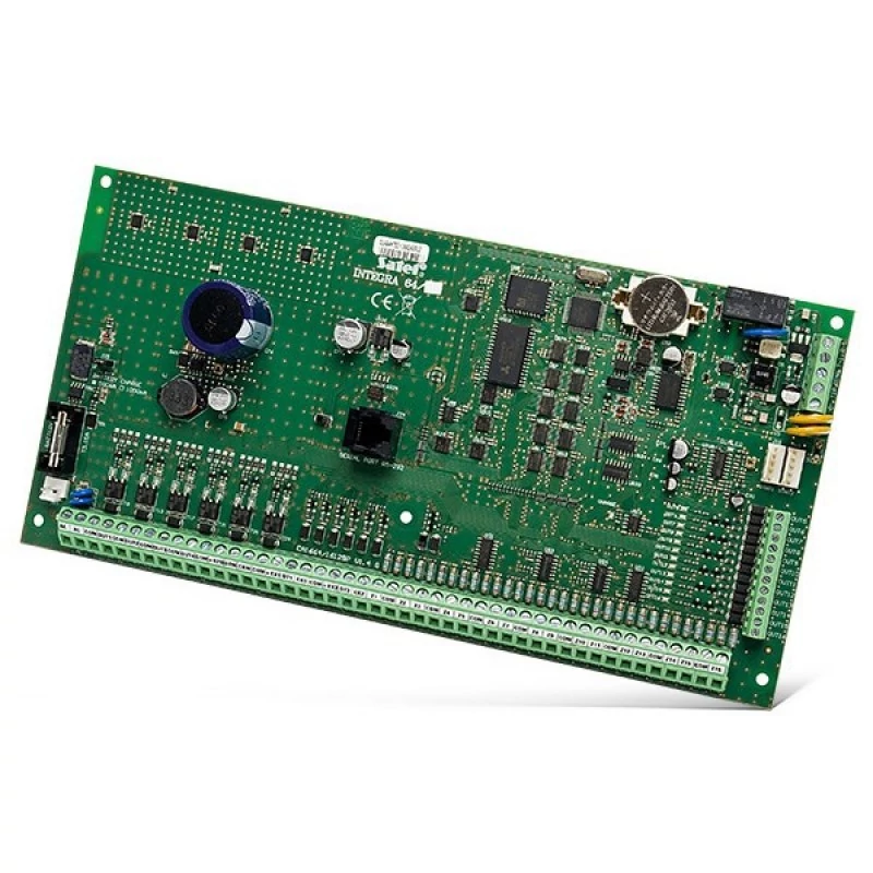 SATEL INTEGRA 64 16-64 zónás riasztóközpont-alaplap; 32 partíció; 16-64 kimenet; telefonkommunikátor