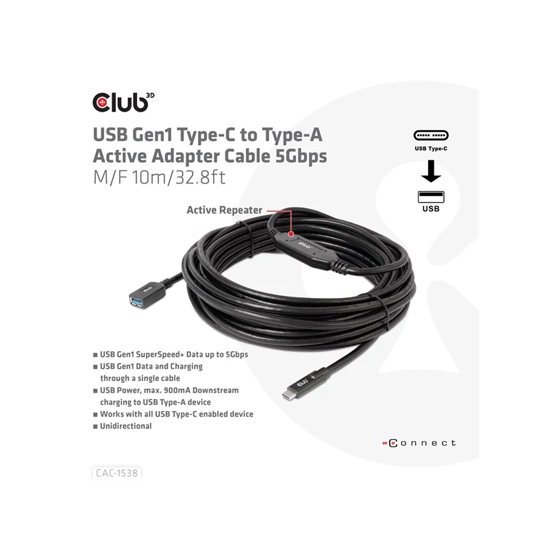 CLUB 3D CAC-1538 Kábel