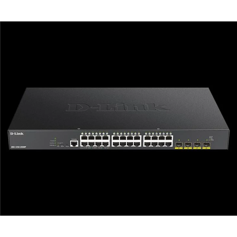 D-LINK DGS-1250-28XMP 28 Port 10-Gigabit Smart Managed PoE Switch, 4x10G SFP+ ports