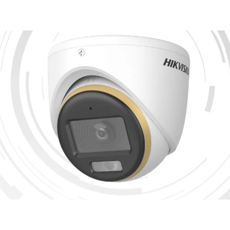 HIKVISION DS-2CE70DF3T-LMFS (2.8mm) 2 MP ColorVu fix THD turret kamera; IR/láthatófény; TVI/AHD/CVI/