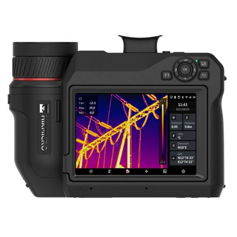 HIKMICRO HM-TP96-Q/W-SP60-L25 Hordozható thermográfiai kamera; 640x480; 24,8°x18,7°; 5" érintő kijelző; -20°C–650°C; wifi