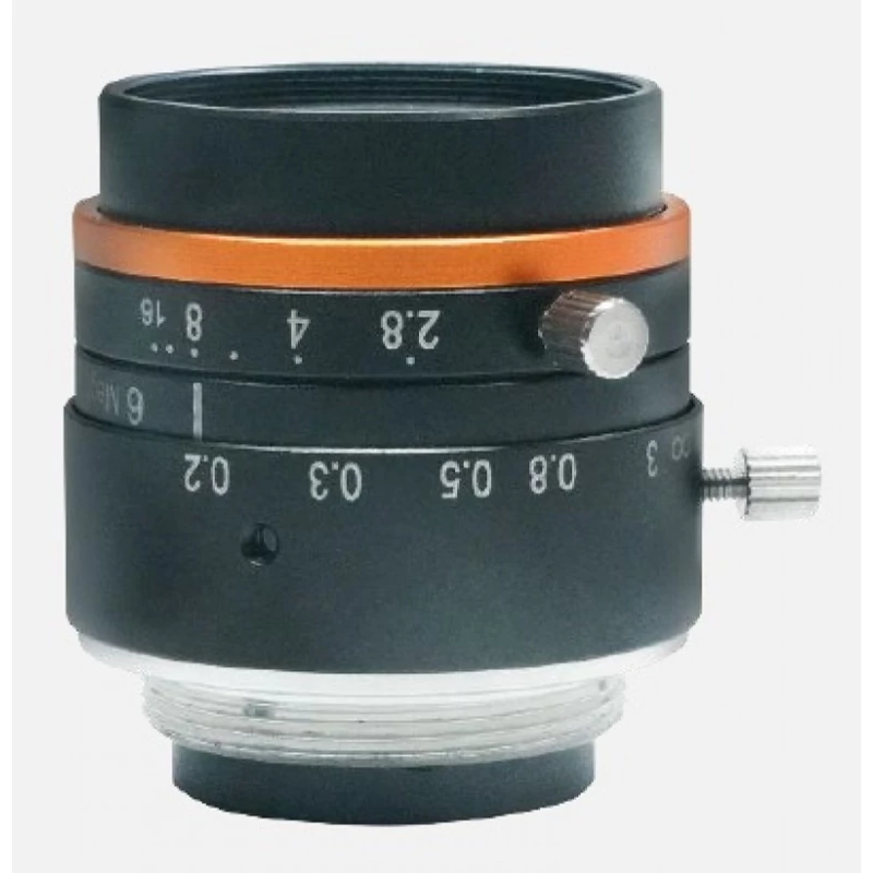 HIKROBOT MVL-HF3028M-6MPE Objektív; 30 mm fix fókusztávolság; 6 MP; F2.8-F16; 1/1.8"; C-menet