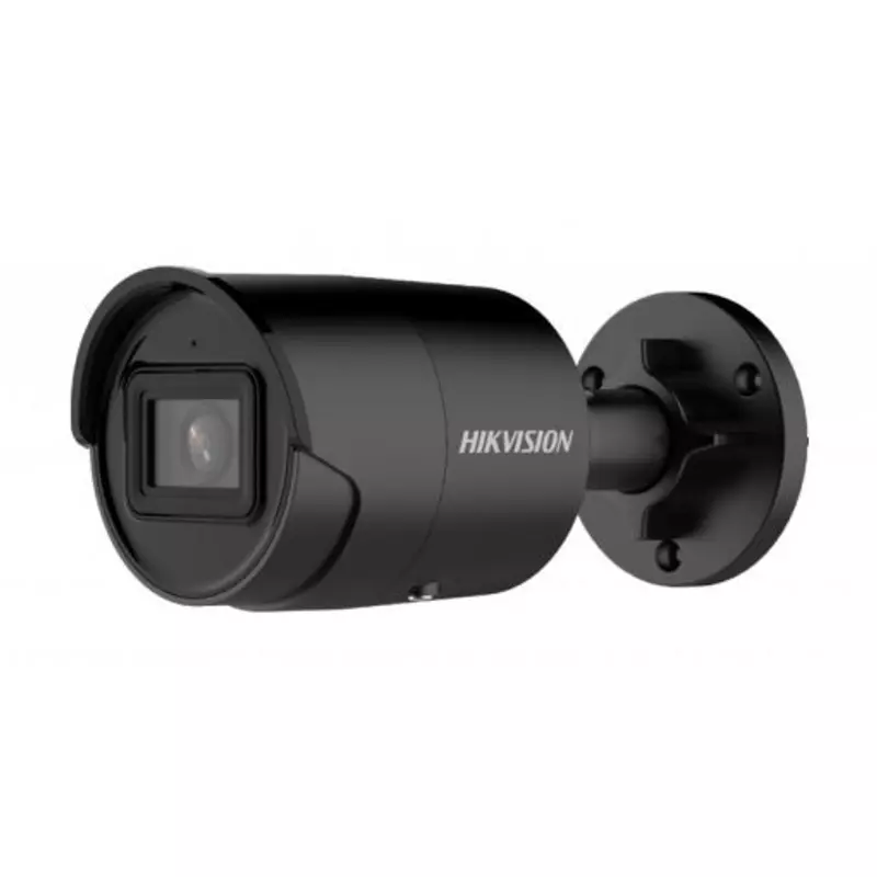 HIKVISION DS-2CD2046G2-IU(2.8mm)(C)(BLACK) IP, Csőkamera, 4 MP, Fix objektív, EXIR 40m, Fekete, IR, Beépített mikrofon