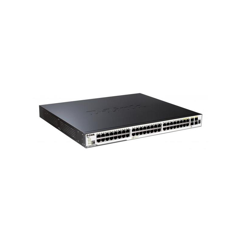 D-LINK DGS-3120-48PC/SI 48-port 10/100/1000 Layer 2 Stackable Managed PoE Gigabit Switch including 4-port Combo 1000BaseT/SF