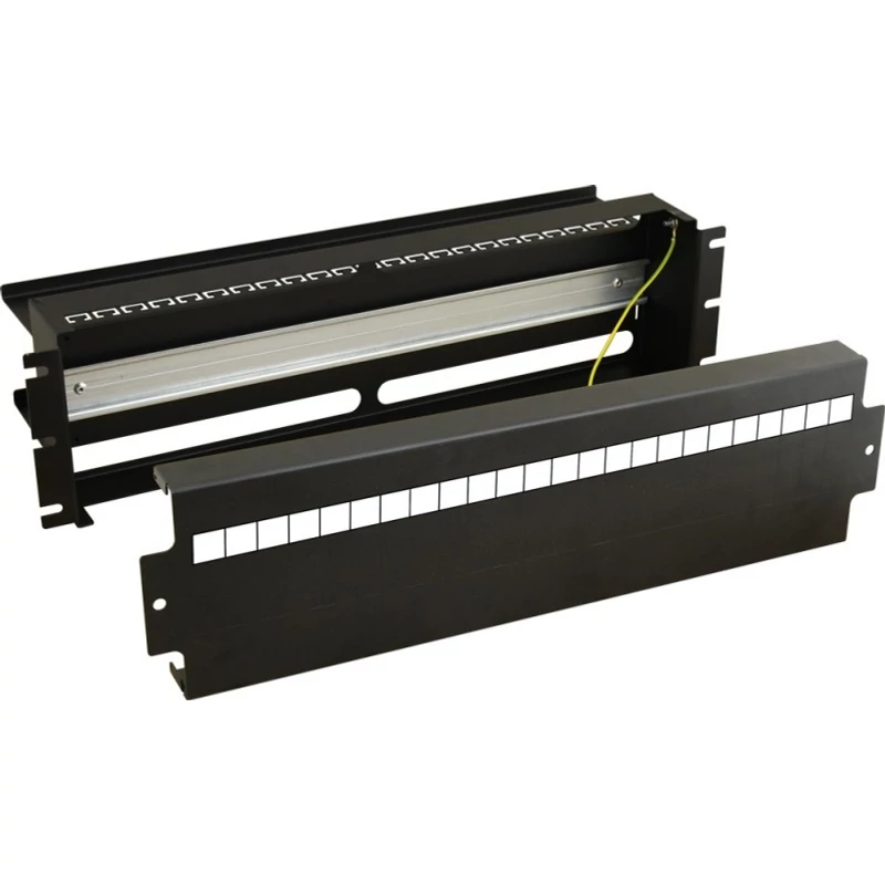 PULSAR ARADIN1 3U kismegszakító rögzítőpanel; 19" rack szekrénybe építhető; DIN sínes; 24xS