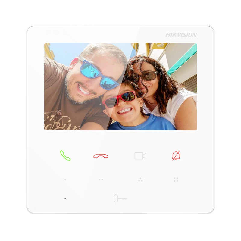 HIKVISION DS-KH6110-WE1/White IP video-kaputelefon beltéri egység; 4.3" TFT érintő kijelző; 480x272