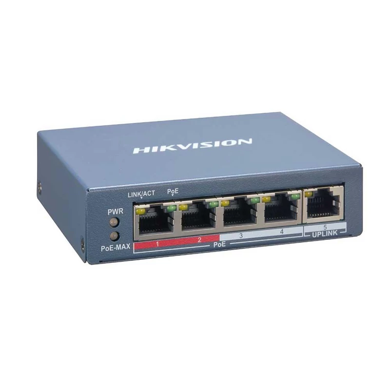 HIKVISION DS-3E1105P-EI/M 100M Smart POE Switch , 45W, 4+1 port