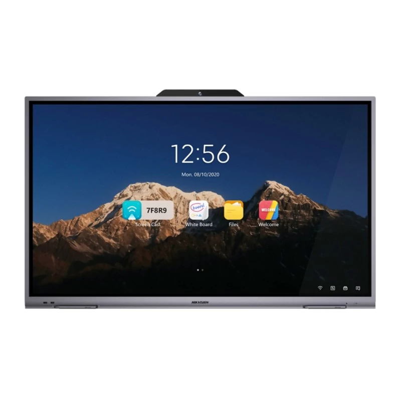 HIKVISION DS-D5B65RB/D 65" 4K interaktív kijelző; Android 11; 4GB RAM; 64GB tárhely; wifi; whiteboard; 8MP kamera; mikrofon