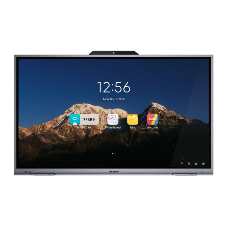 HIKVISION DS-D5B65RB/D 65" 4K interaktív kijelző; Android 11; 4GB RAM; 64GB tárhely; wifi; whiteboard; 8MP kamera; mikrofon