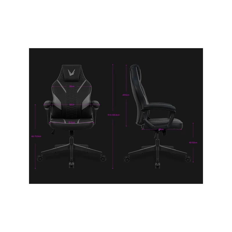 FORMULA VC1 LITE RACERPU BLACK Gamer szék