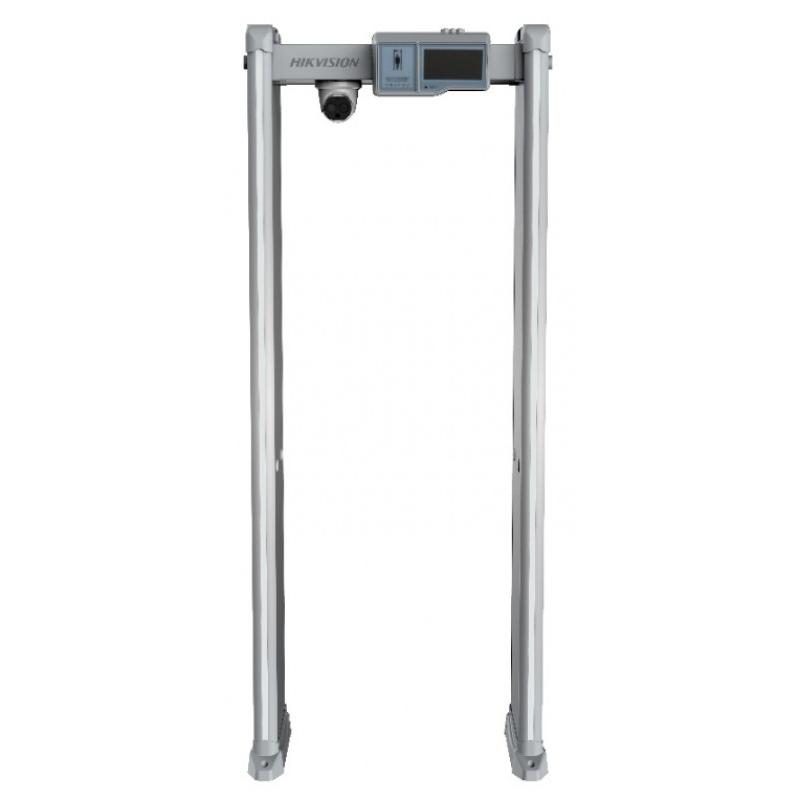 HIKVISION ISD-SMG318LT-F Fémérzékelő kapu beépített testhőmérséklet méréssel; 160x120; 18 független érzékelési zóna; LCD