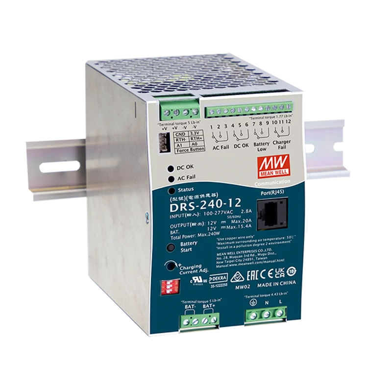 PULSAR DRS-240-48 DRS 48V/240W/1.15A/3.85A DIN sínes tápegység