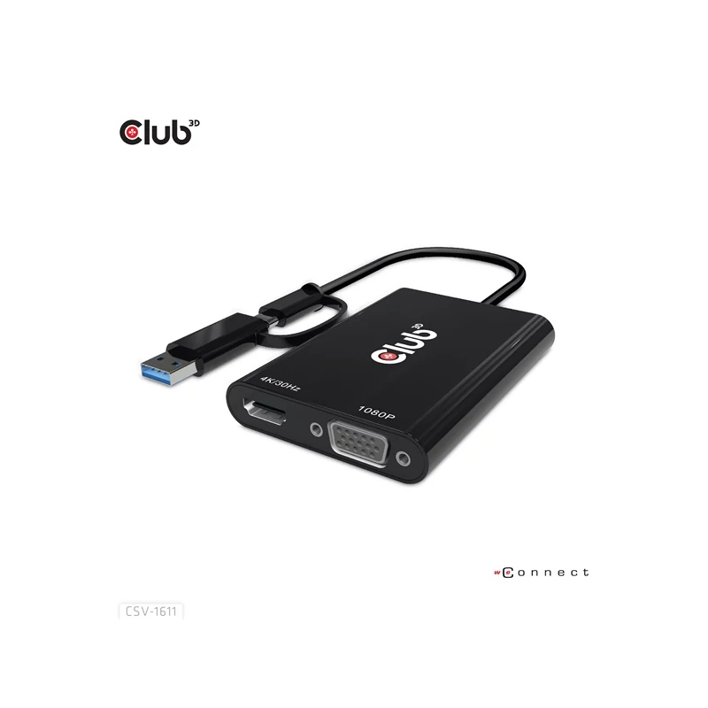 CLUB 3D CSV-1611 Átalakító