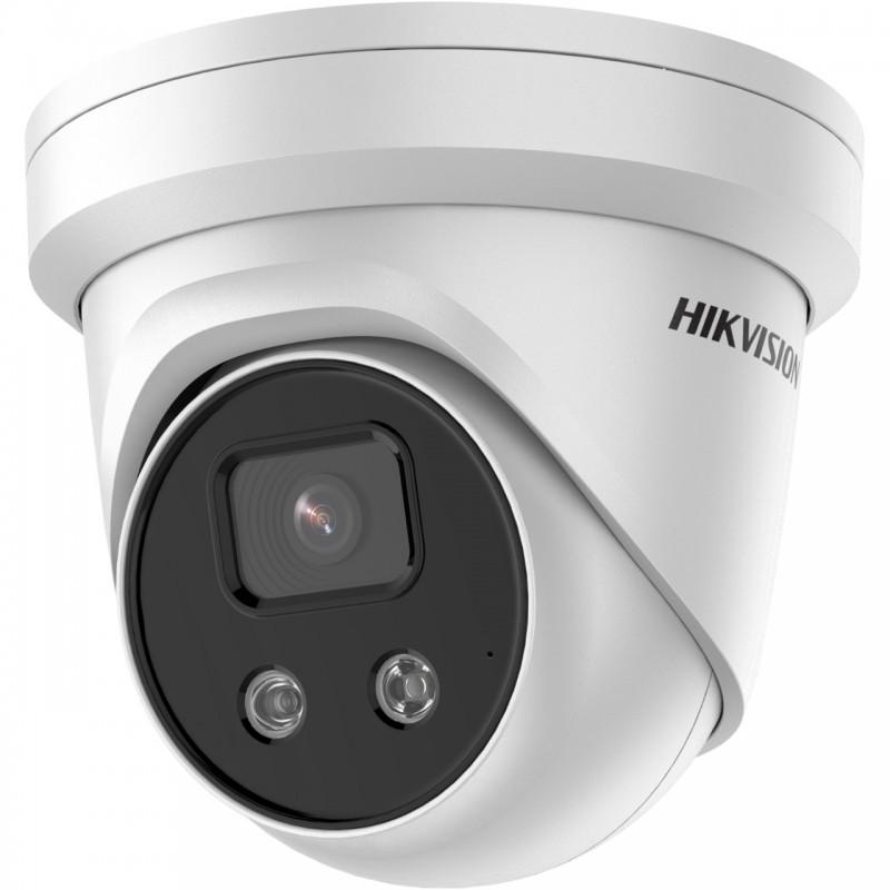 HIKVISION DS-2CD2366G2-ISU/SL 6 MP WDR fix EXIR AcuSense IP dómkamera; beépített mikrofon; fény/hangriasztás; riasztás I/O