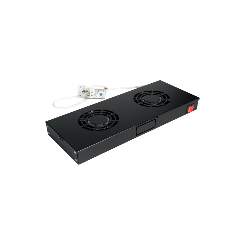 EQUIP EZF-2-B Rackszekrény kiegészítő - Fan Module, 2 Fans, Black