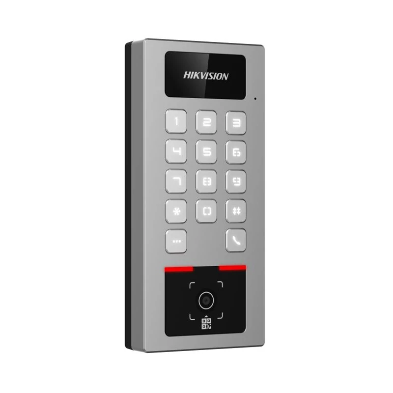 HIKVISION DS-K1T502DBWX-QRE1 Beléptető vezérlő terminál; Mifare; DESfire hitelesítés; QR kód olvasó;