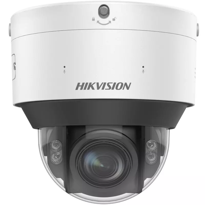 HIKVISION iDS-2CD7547G0/P-XZHS(2.8-12 mm 4 MP DeepinView rendszámolvasó EXIR IP ColorVu motoros zoom dómkamera; hang I/O; riasztás I/O