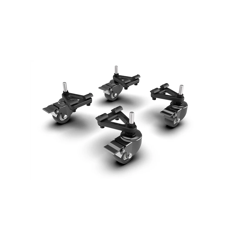 TRAK RACER TR80-WHEELSET4 Szimulátor kiegészítő - Universal Caster Wheels with Brake & Mounting Brac