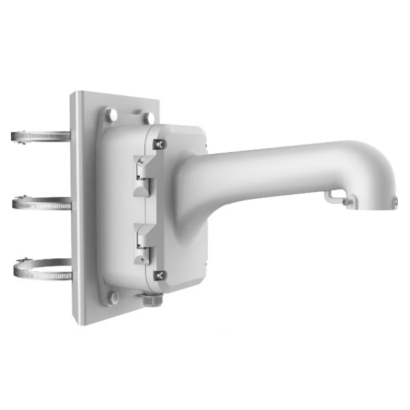 HIKVISION DS-1604ZJ-box-pole Kültéri fali tartó 5" speed dómhoz; kötődobozzal; oszlopkonzollal; 100-