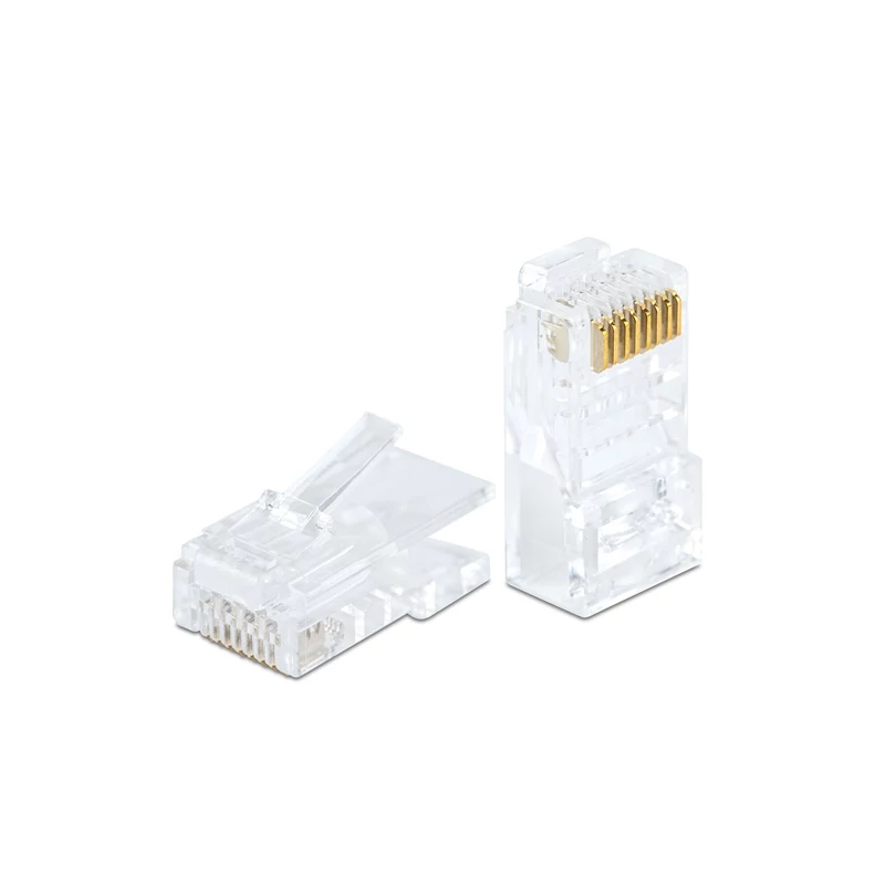 VEZ 05232C RJ45 Cat6 átfűzhető csatlakozó UTP kábelre, 8P8C - 100db/csomag