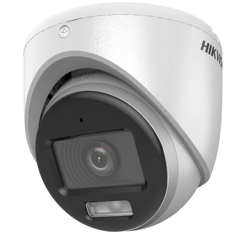 HIKVISION DS-2CE70KF0T-LMFS (3.6mm) 5 MP fix THD turret kamera; IR/láthatófény; TVI/AHD/CVI/CVBS kimenet; beépített mikrofon