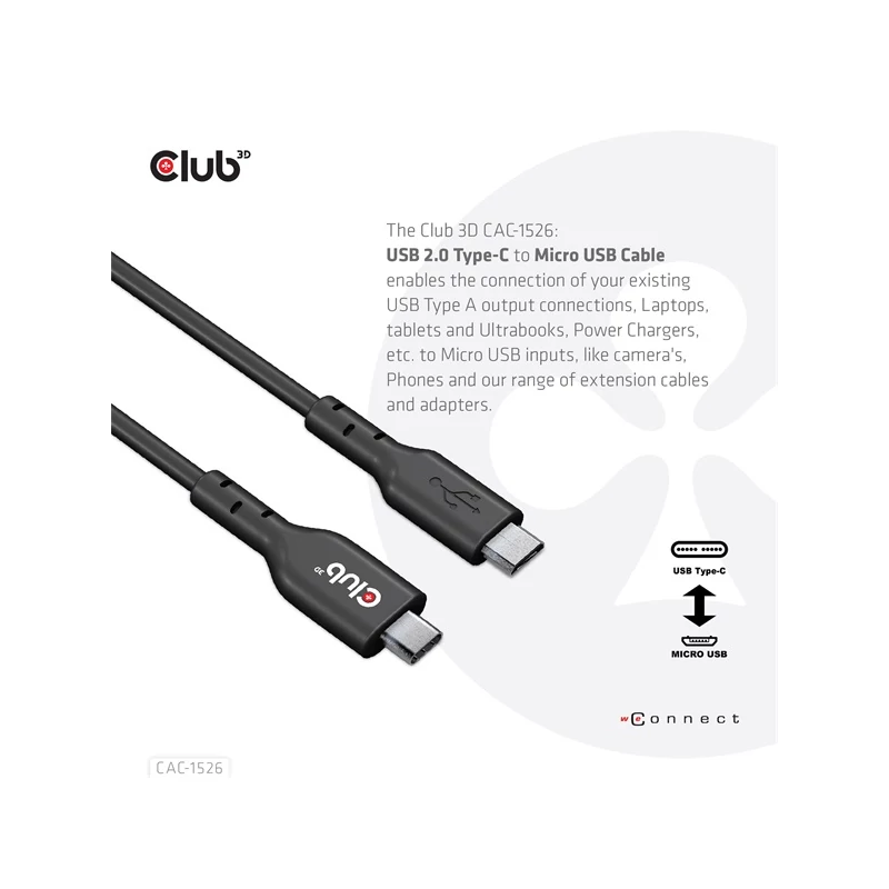 CLUB 3D CAC-1526 Kábel