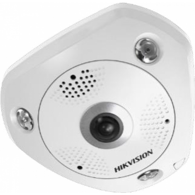 HIKVISION DS-2CD6365G0-IS 6 MP 360° IR Smart IP panorámakamera; hang és riasztás be- és kimenet; beépített mikrofon/hangszóró