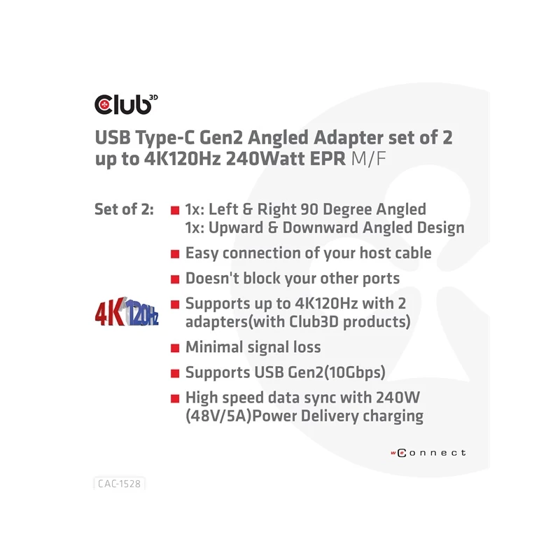 CLUB 3D CAC-1528 Átalakító