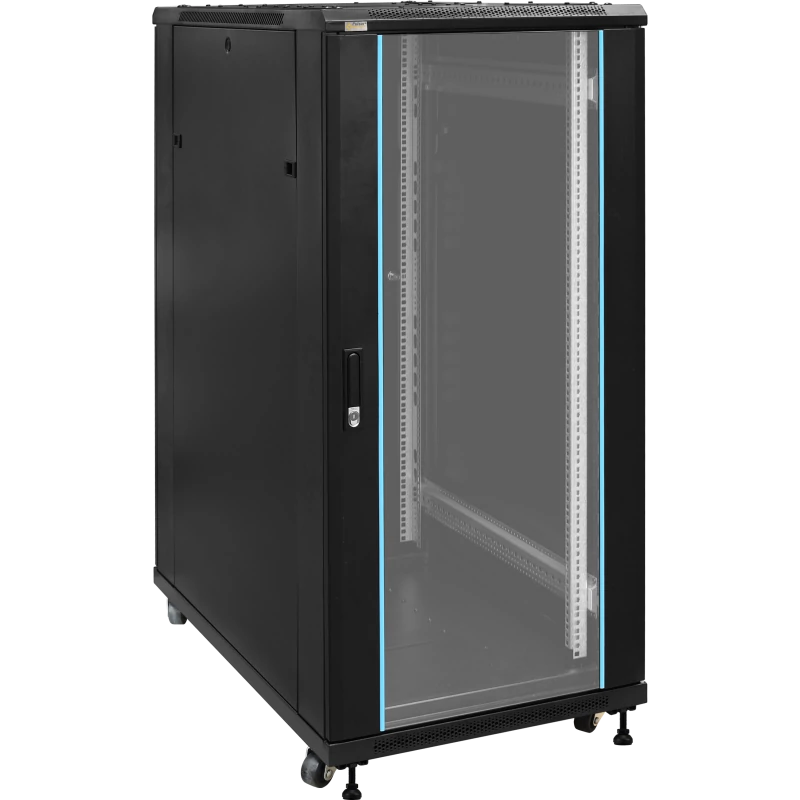 PULSAR ZRS2761 19" 27U 600x1000 álló rack szekrény; készre szerelt; fekete
