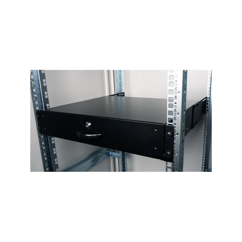 EQUIP EZD-2-B Rackszekrény kiegészítő - Cabinet Drawer, 2U, Black