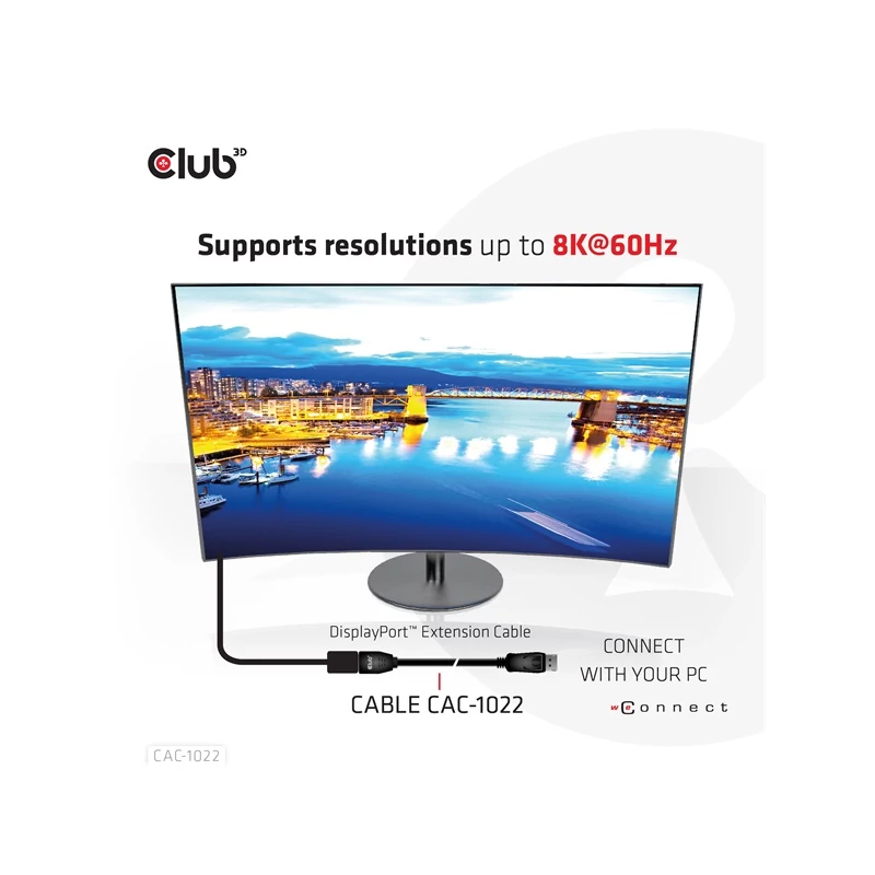 CLUB 3D CAC-1022 Kábel